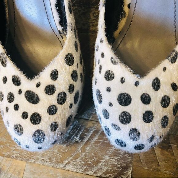 Pink & Pepper Polka dot mohair pump heels - Picture 5 of 11
